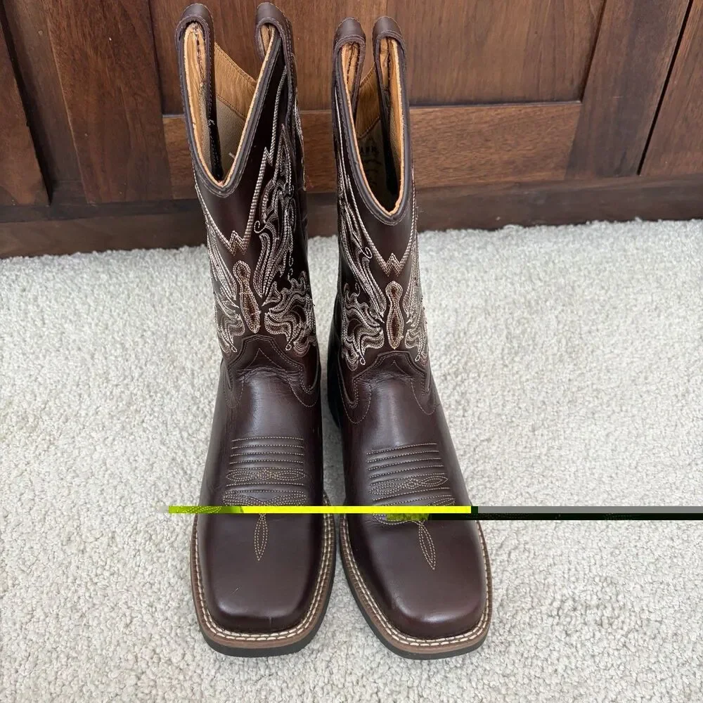 NWOT Shyanne Solstice Women’s Flynn Western Boots Brown Leather Sz 7 Cowboy